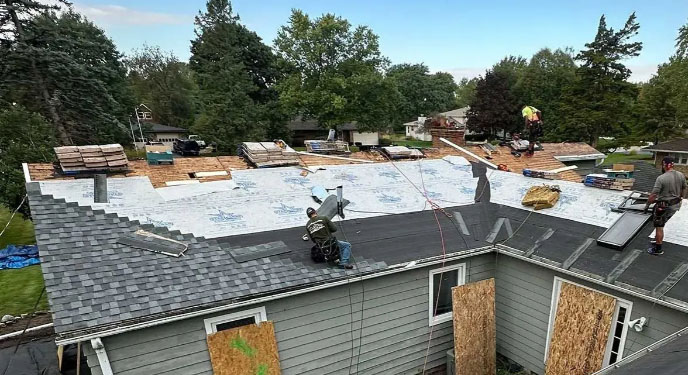 Storm Damage Roof Repair in Lake County IL