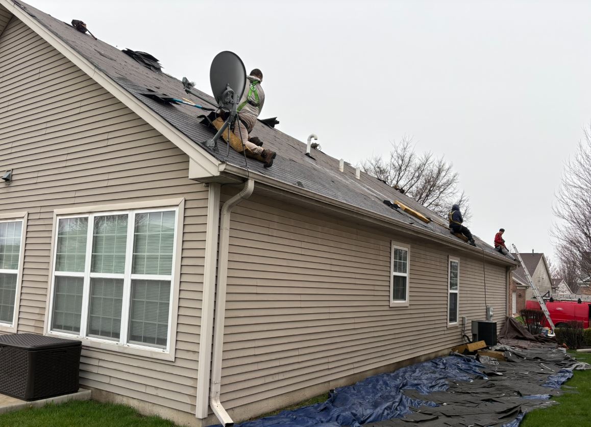 Storm damage roof inspection in Lake County Illinois